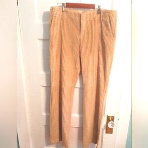 VTG Banana Republic tan corduroy wide-leg stretch pant - size 10